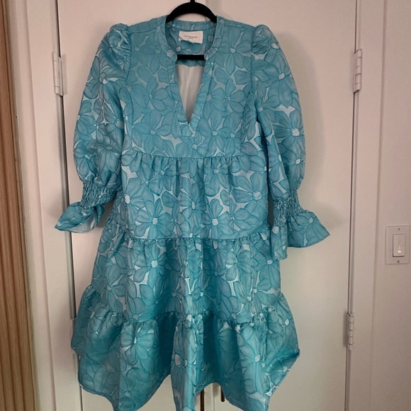 Tuckernuck Pomander Place Light Blue Floral Dress - Picture 3 of 5